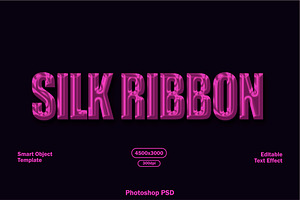 Silk Ribbon Text Effect, a Layer Style Add-On by alexdndz