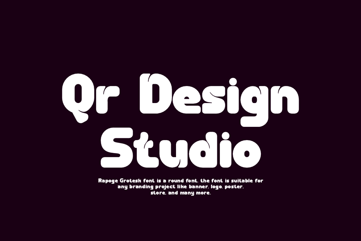 Rapoge Grotesk - Round Sans Font, a Sans Serif Font by QR Design Studio (Photo 4 of 12)