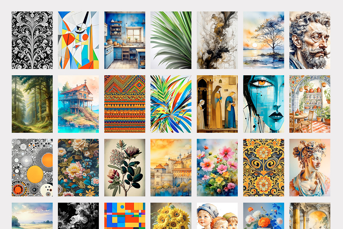 333 Eclectic Prints Collection, a Background Graphic by ApetekMarket (Photo 5 of 14)