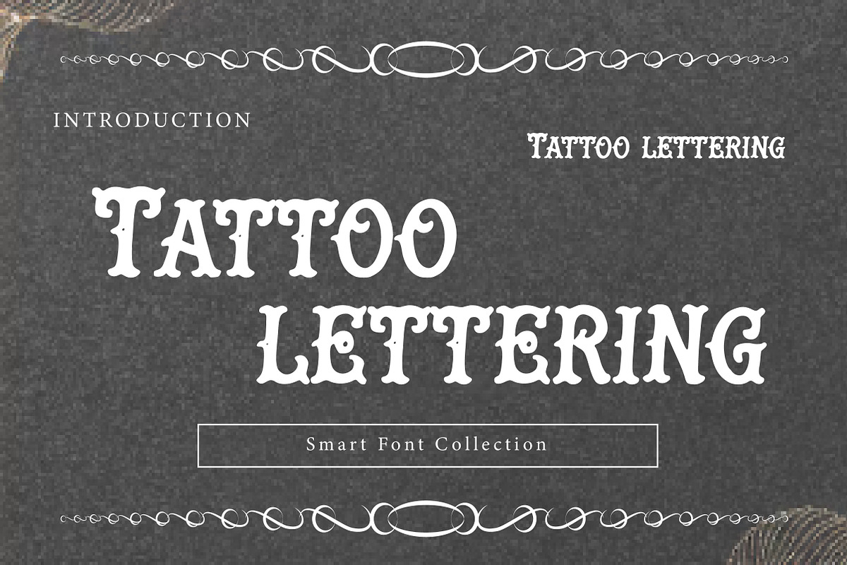 Tattoo lettering, a Blackletter Font by Wow Magic (Photo 1 of 3)