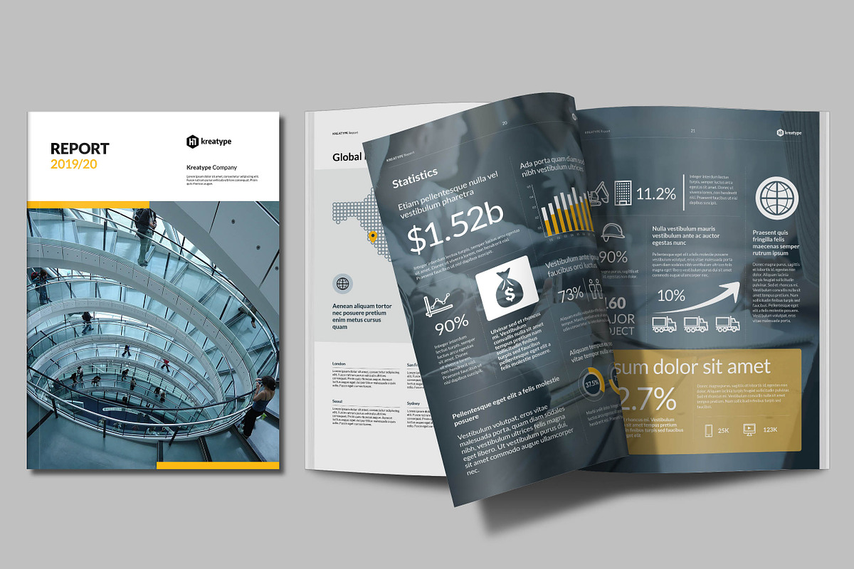 Kreatype Annual Report, a Brochure Template by Kreatype Studio (Photo 3 of 8)
