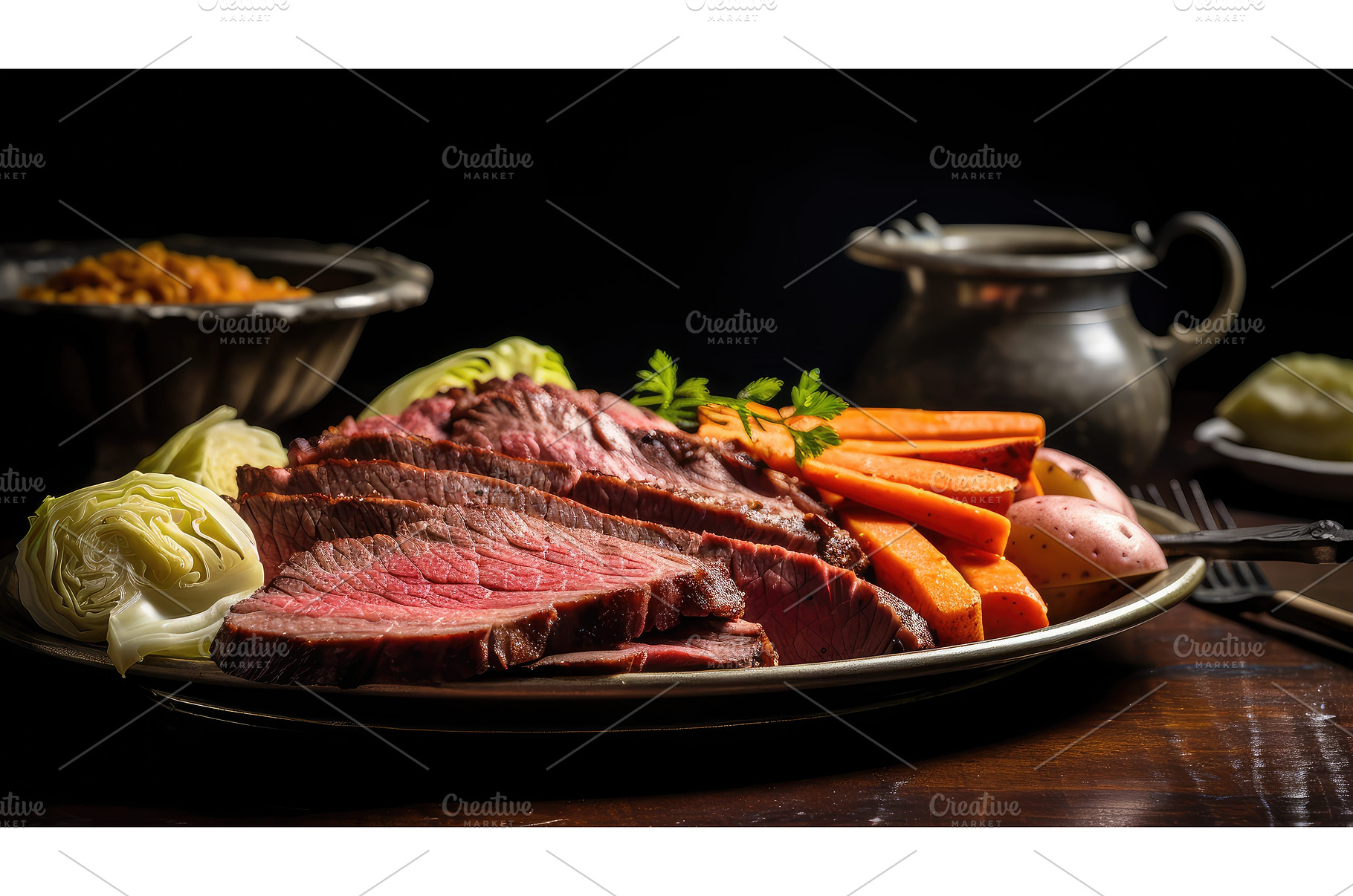 day corn beef and cabbage ai, a Food & Drink Photo by pikepicture