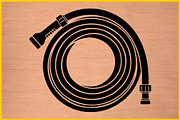 17 Garden Hose Silhouette Clipart Se, an Illustration by yasushie (Thumbnail 3 of 4)