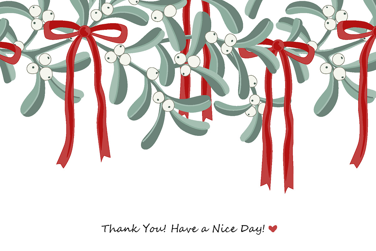 Mistletoe Borders and Branches Set, a Pattern Graphic by Toltemara (Photo 3 of 3)