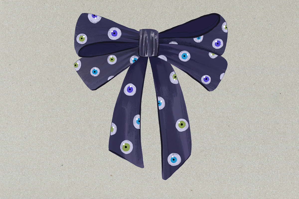 Halloween Bows Clipart Hand Drawn, an Object Graphic by the_myro (Photo 5 of 12)