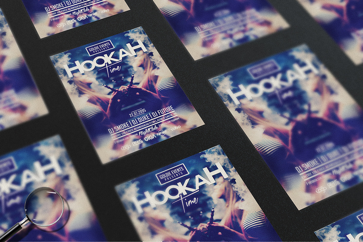 Hookah Chill Time | Flyer Template, a Flyer Template by GIGA-TEMPLATE (Photo 6 of 9)