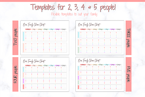 Weekly Family Chore Chart Printable