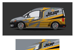 Vibrant Trailer Wrap Design, a Transportation Illustration by CarWrap design