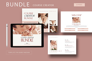 Course Creator Bundle Template, a Stationery Template by TMint Play