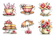 Summer Bridal Tea Party Set Clipart, an Illustration by Daily.Designs (Thumbnail 4 of 6)