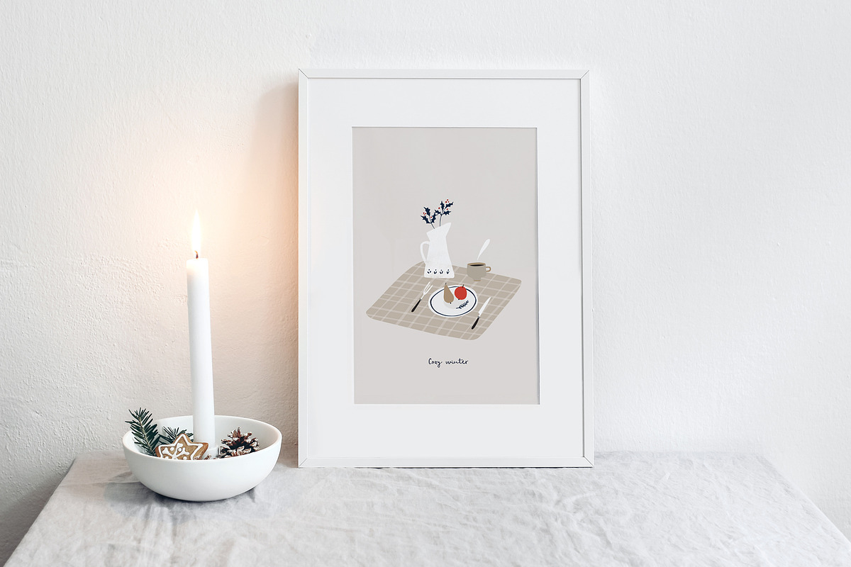 200+ Silent Christmas watercolor set, an Animal Illustration by Tabita's shop (Photo 14 of 17)