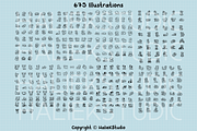 675 Procreate Dog Stamp Brushes 2, a Brush Add-On by HalieKStudio (Thumbnail 2 of 8)