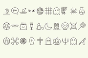 Sale: Halloween Party outline icons, a Graphic by brandcut (Thumbnail 2 of 3)