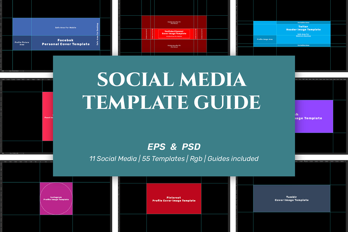 Social Media kit Guide, a Social Media Template by Nazim's Shop (Photo 1 of 10)
