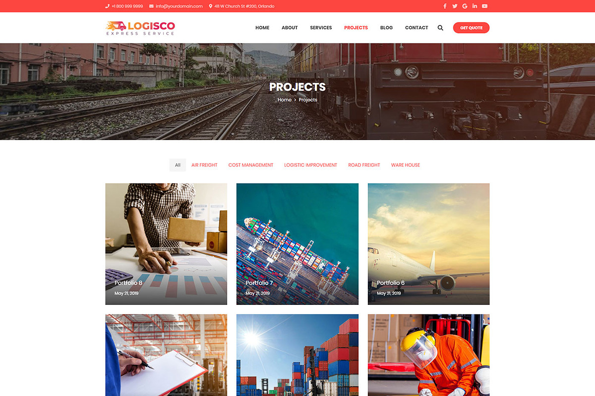 Logisco – Logistics & Business, a WordPress Template by Cherry Wordpress Theme (Photo 6 of 7)