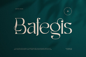 Bafegis || Elegant Serif Typeface