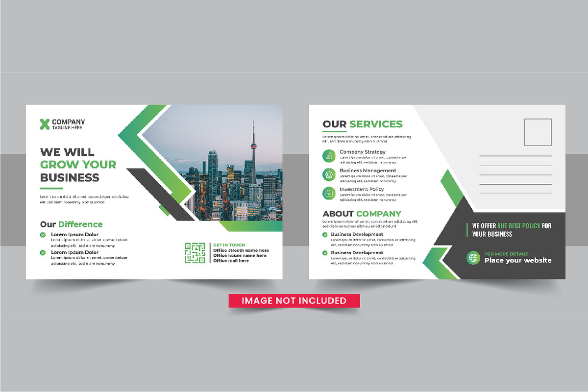 Business postcard design bundle, a Card Template by Pavel_design (Photo 10 of 11)
