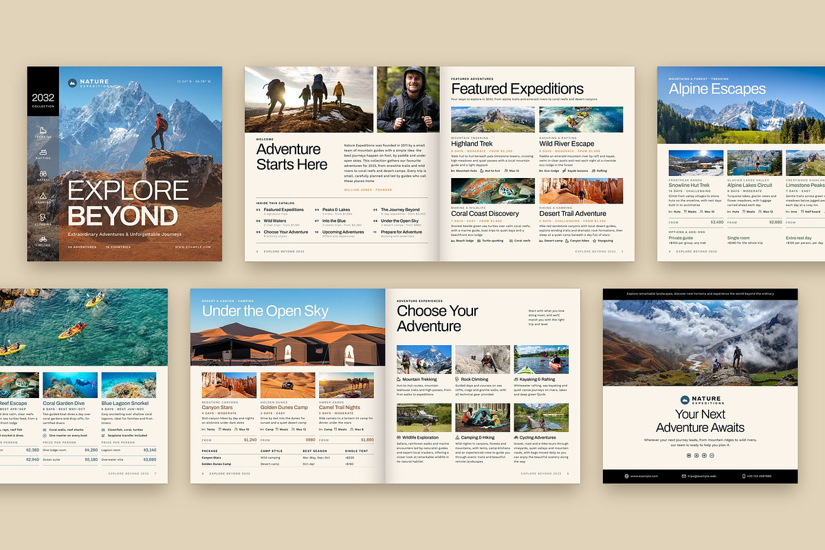 Square Adventure Travel Catalog, a Brochure Template by BrandPacks (Photo 2 of 5)