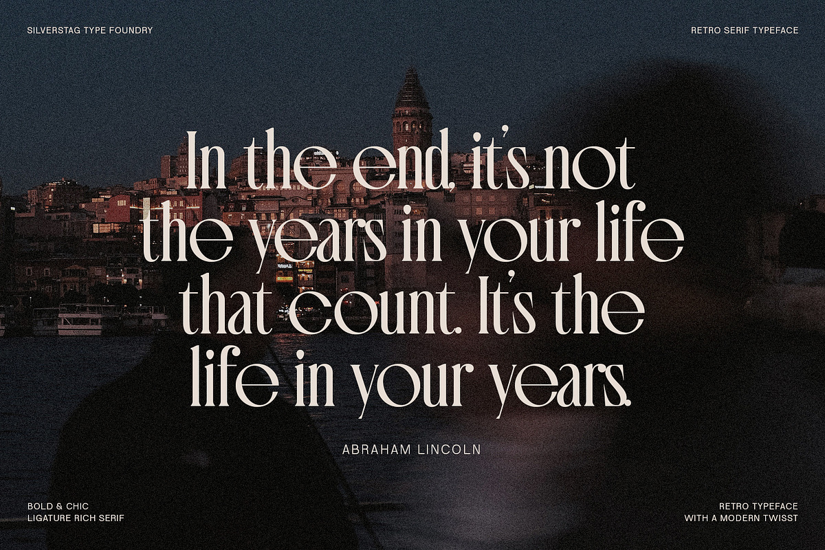 Fragilità - A Retro Ligature Serif, a Serif Font by SilverStag Type Foundry (Photo 8 of 26)