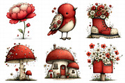 Whimsical Spring Clipart Bundle, an Illustration by Daily.Designs (Thumbnail 4 of 8)