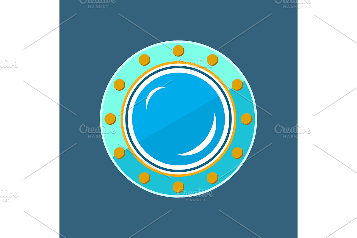 Round Ship Porthole, a Graphic by Pundateam