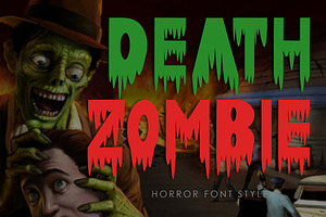Death Zombie, a Handwritten Font by Yoga Letter