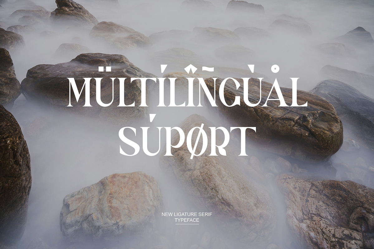 Blingh Ligature serif typeface, a Serif Font by yaqublekker (Photo 8 of 9)
