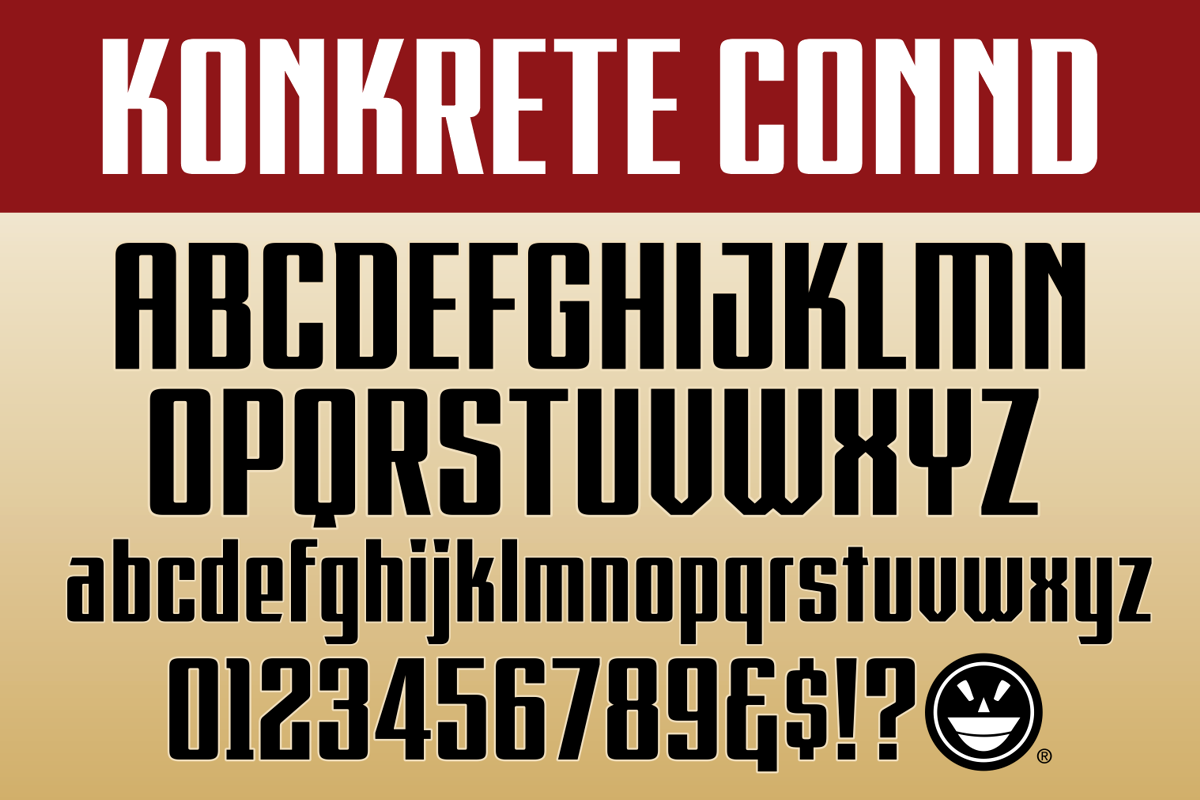 RACE1 KONKRETE CHISELED, a Sans Serif Font by The Fontry (Photo 2 of 5)