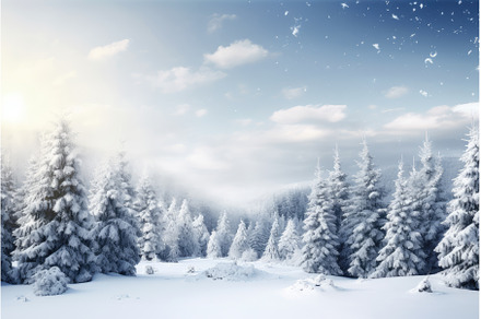 peaceful winter landscape, with a, a Nature Photo by Sergey Kotenev