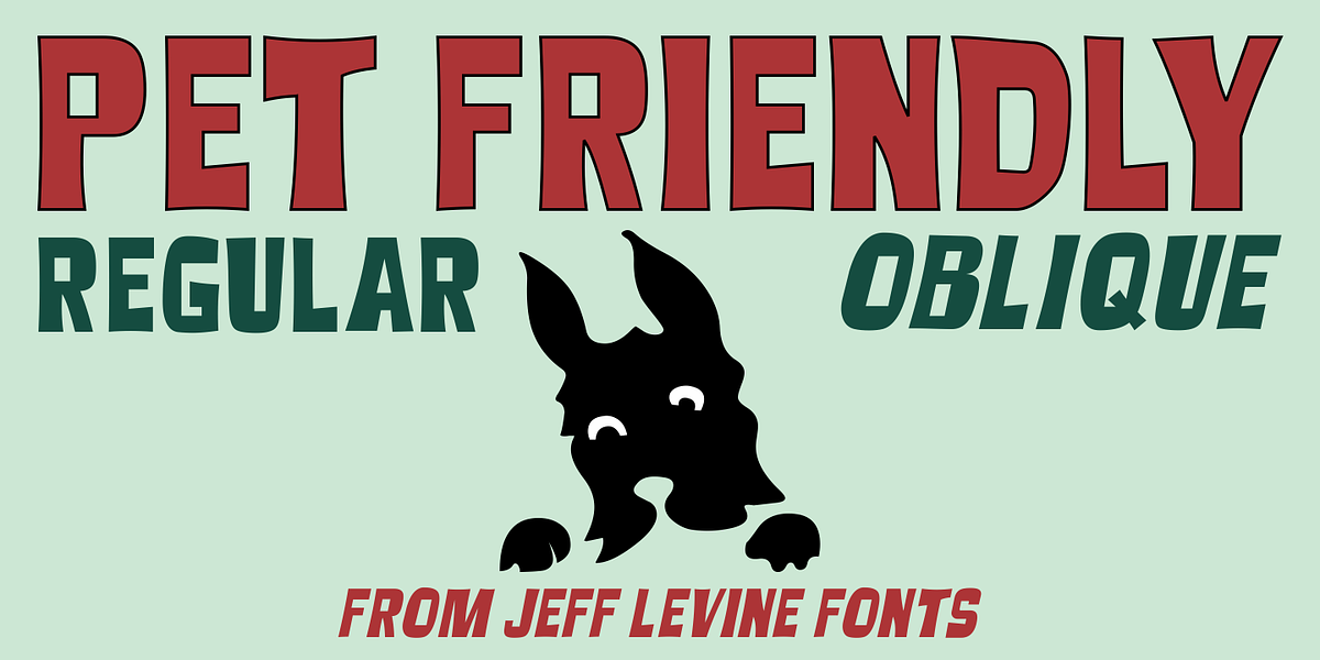 Pet Friendly JNL, a Handwritten Font by Jeff Levine Fonts (Photo 1 of 5)