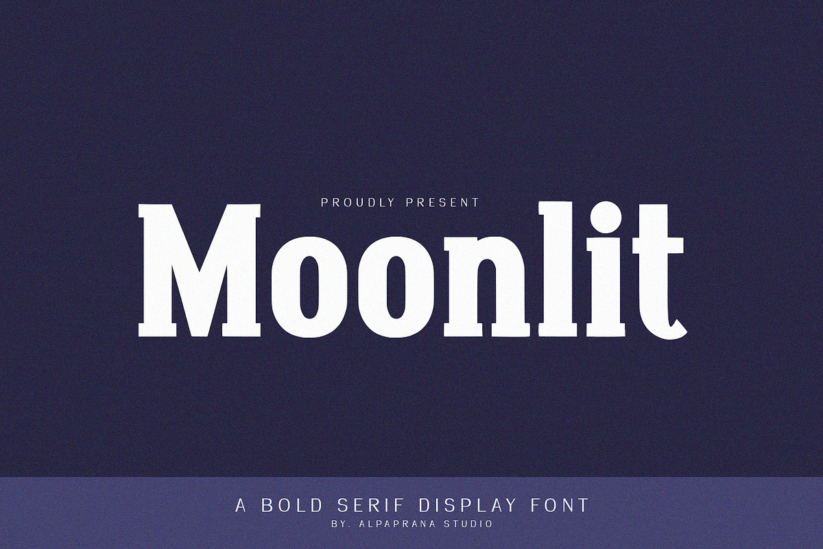 Moonlit - Bold Serif, a Serif Font by Alpaprana (Photo 1 of 8)