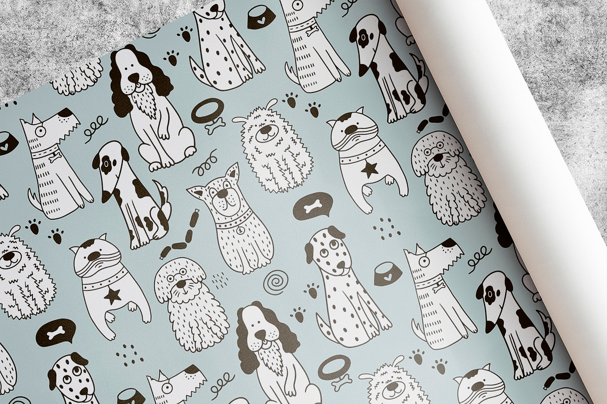 Cats and dogs! Set-2, a Background Graphic by Alona Savchuk (Photo 15 of 16)