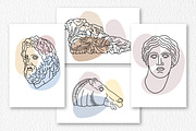 Antique Greek Sculpture Line Art, an Illustration by ViktoriArt (Thumbnail 6 of 10)