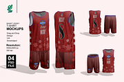 Basket Jersey T-Shirt Mockups, a Shirt Mockup by groens (Thumbnail 1 of 5)