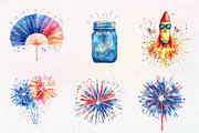 4th of July Fireworks Sublimation, an Illustration by CreationArt (Thumbnail 9 of 9)