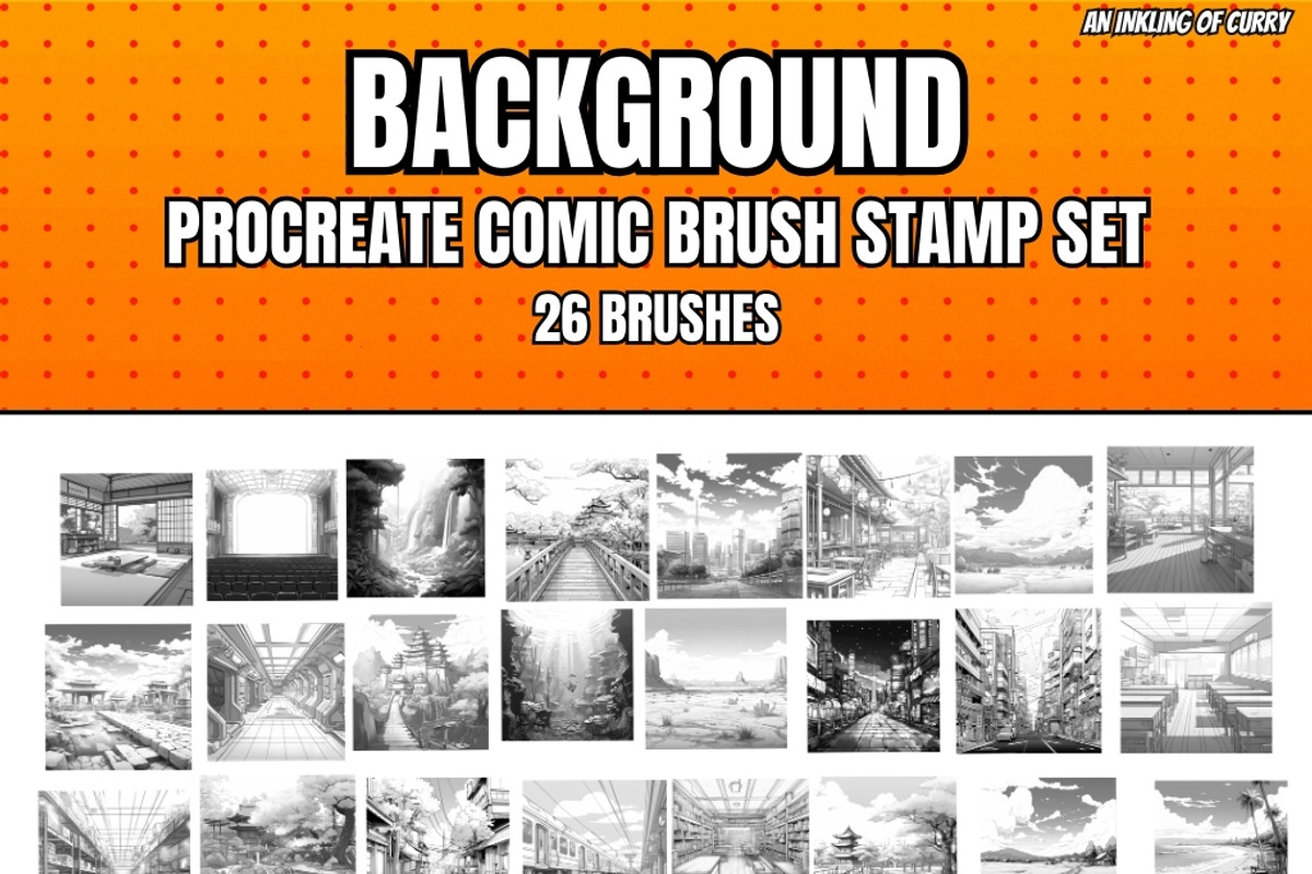 Ultimate Procreate Comic Brush Combo, a Brush Add-On by An Inkling Of Curry (Photo 5 of 8)
