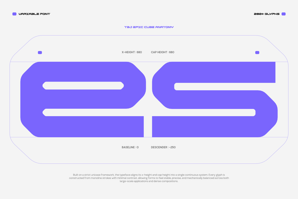 TBJ Epic Cube Display Sans Expanded, a Sans Serif Font by Taboja Studio (Photo 7 of 16)