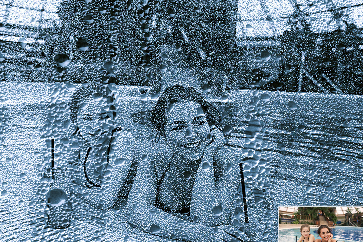 Wet Glass Effect Photoshop Action, an Action Add-On by Studio Retouch (Photo 3 of 16)