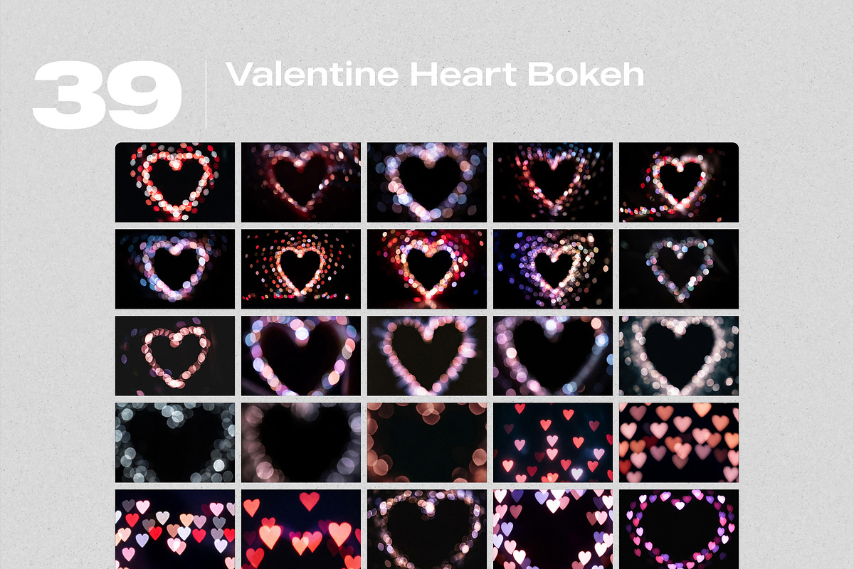 Valentine Heart Bokeh Overlays, a Texture Graphic by PhotoSpirit (Photo 8 of 8)