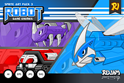 Robot Game Enemies Sprite Art Pack 3, a Graphic by ridjam (Thumbnail 1 of 4)