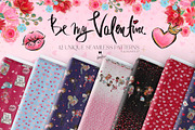 Valentine Doodles Seamless Patterns, a Pattern Graphic by KaramfilaS (Thumbnail 2 of 19)