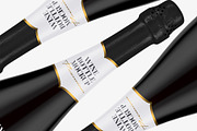 Champagne Black Bottle Mockup, a Packaging Mockup by Graxaim Mock-up (Thumbnail 5 of 7)