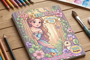 Magical Princess Coloring Book Vol39, a Person Illustration by ikarifq shop (Thumbnail 2 of 7)
