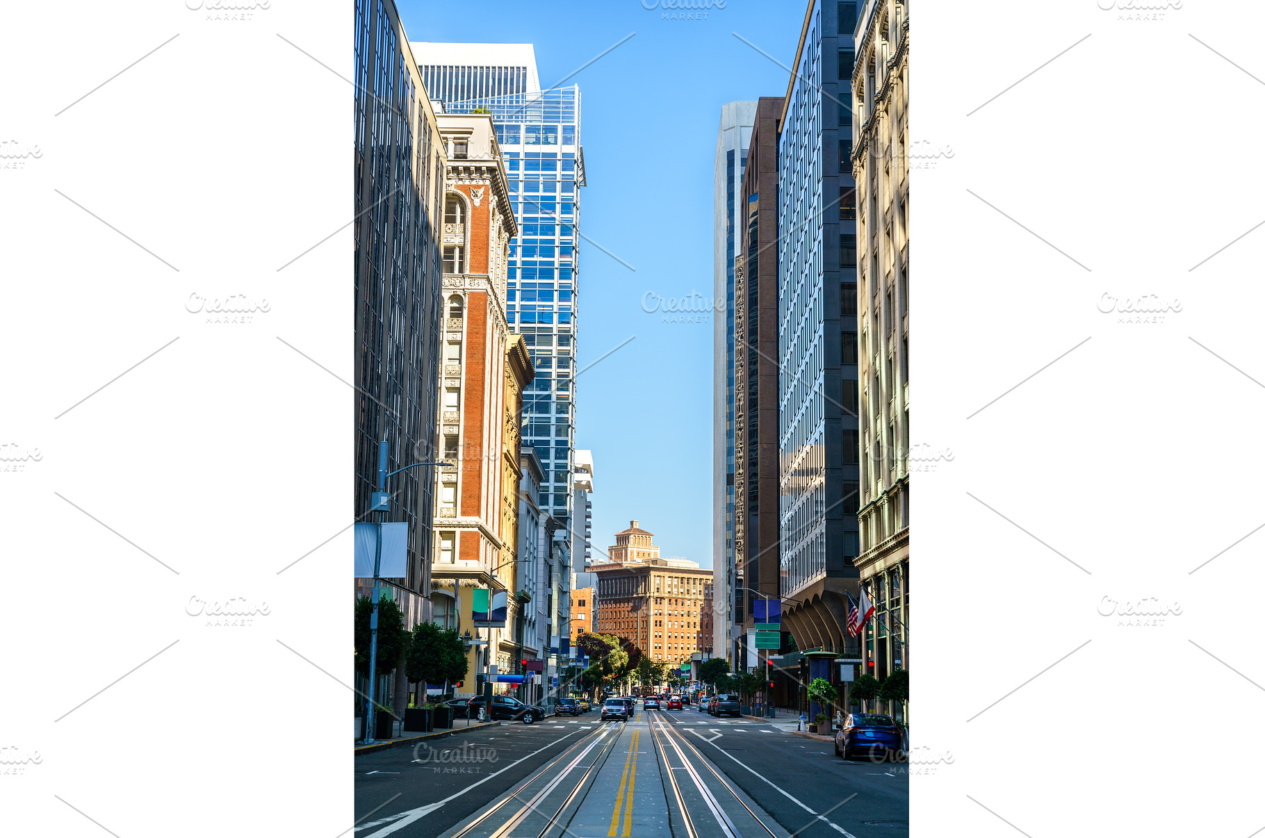 Classic view of downtown San, an Architecture Photo by Leonid Andronov