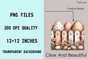 Whimsical Easter Eggs Fence Clipart, an Illustration by SVGArt (Thumbnail 4 of 7)