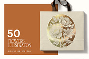 Linocut Flowers | Poster Builder, an Object Graphic by KetteCreate (Thumbnail 11 of 12)