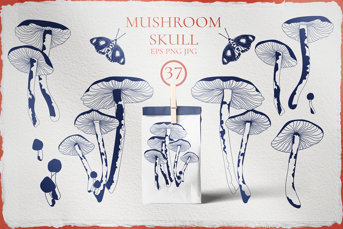 MUSHROOM SKULL, a Person Illustration by LanaDzi (Photo 4 of 11)