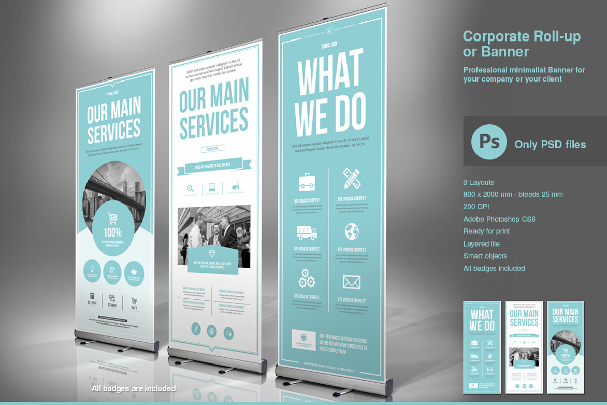 Business Roll-Up Banner PSD, a Flyer Template by TypoEdition (Photo 1 of 3)