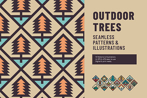 Outdoor Trees Patterns&Illustrations