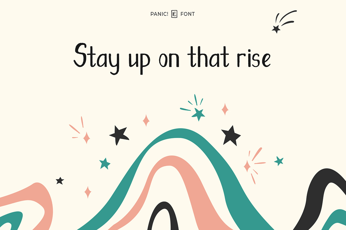 Panic! Fun Font - Latin & Cyrillic preview 2